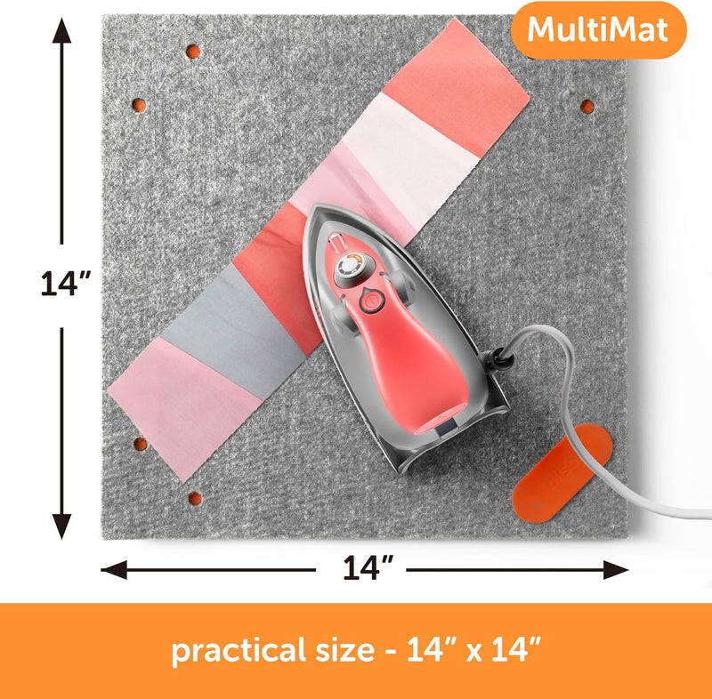 Oliso MultiMat Wool Pressing Pad – 100% New Zealand Wool, 14" x 14", ½" Thick – Ideal for Quilting, Sewing & Crafting - Image 3